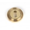 Round Escutcheon (Beehive) - Polished Brass