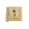 Round Escutcheon (Square) - Polished Brass