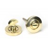 Round Thumbturn Set (Plain) - Polished Brass