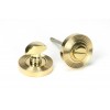 Round Thumbturn Set (Beehive) - Polished Brass