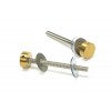 100mm Bolt Fixings for T Bar (2) - Aged Brass (304)