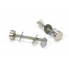 100mm Bolt Fixings for Offset T Bar (2) - Satin SS (304)