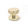 Brompton Centre Door Knob (Plain) - Polished Brass