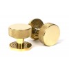 Brompton Mortice/Rim Knob Set (Beehive) - Polished Brass