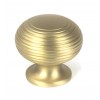 Beehive Cabinet Knob 40mm - Satin Brass