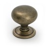 Mushroom Cabinet Knob 38mm - Burnished Brass
