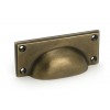 Art Deco Drawer Pull - Burnished Brass
