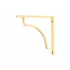 Abingdon Shelf Bracket (150mm x 150mm) - Polished Brass