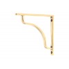 Abingdon Shelf Bracket (150mm x 150mm) - Aged Brass