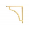 Abingdon Shelf Bracket (150mm x 150mm) - Satin Brass