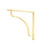 Abingdon Shelf Bracket (200mm x 200mm) - Polished Brass