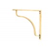 Abingdon Shelf Bracket (200mm x 200mm) - Aged Brass