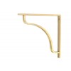 Abingdon Shelf Bracket (200mm x 200mm) - Satin Brass