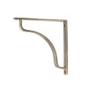 Abingdon Shelf Bracket (200mm x 200mm) - Burnished Brass