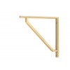 Barton Shelf Bracket (150mm x 150mm) - Satin Brass