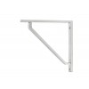 Barton Shelf Bracket (150mm x 150mm) - Satin Chrome