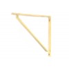 Barton Shelf Bracket (200mm x 200mm) - Polished Brass