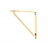 Barton Shelf Bracket (200mm x 200mm) - Aged Brass