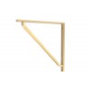 Barton Shelf Bracket (200mm x 200mm) - Satin Brass