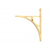 Tyne Shelf Bracket (260mm x 200mm) - Polished Brass