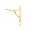 Tyne Shelf Bracket (260mm x 200mm) - Aged Brass