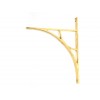 Tyne Shelf Bracket (314mm x 250mm) - Polished Brass