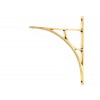 Tyne Shelf Bracket (314mm x 250mm) - Aged Brass
