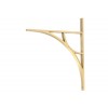 Tyne Shelf Bracket (314mm x 250mm) - Satin Brass
