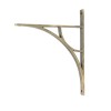 Tyne Shelf Bracket (314mm x 250mm) - Burnished Brass