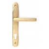 Art Deco Slimline Lever Espag. Lock Set - Polished Brass