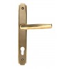 Art Deco Slimline Lever Espag. Lock Set - Aged Brass