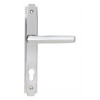 Art Deco Slimline Lever Espag. Lock Set - Polished Chrome