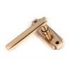 Art Deco Lever on Rose Set - Polished Bronze