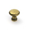 Hammered Cabinet Knob - Small - Aged Brass