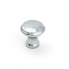 Hammered Cabinet Knob - Small - Polished Chrome