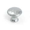 Hammered Cabinet Knob - Medium - Polished Chrome