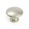 Hammered Cabinet Knob - Large - Polished Nickel