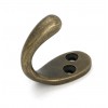 Celtic Single Robe Hook - Burnished Brass