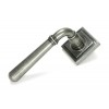 Newbury Lever on Rose Set (Square) - Unsprung - Pewter