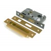 2½" Euro Profile Sash Lock - Satin Brass