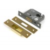 2½" Euro Profile Dead Lock - Satin Brass