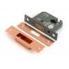2½" Euro Profile Dead Lock - Polished Bronze