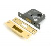 3" Euro Profile Dead Lock - Polished Brass