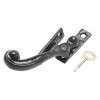 Kirkpatrick (1166) Rose Head Fastener Lock. Wedge LH - Black