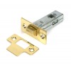 2½" Tubular Mortice Latch - Polished Brass
