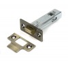 3" Tubular Mortice Latch - Aged Brass