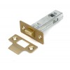 3" Tubular Mortice Latch - Satin Brass