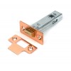 3" Tubular Mortice Latch - Polished Bronze