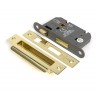 2½" Heavy Duty Bathroom Mortice Lock - Polished Brass