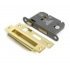3" Heavy Duty Bathroom Mortice Lock - Polished Brass